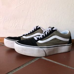 Platform Old Skool Black and Green